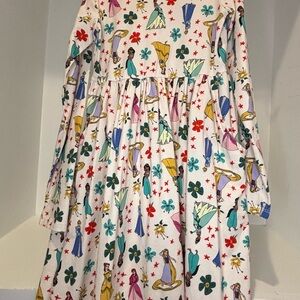 Hanna Andersson Disney Casual Red and Blue A-Line Dress